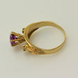 Laden Sie das Bild in den Galerie-Viewer, Vintage Damenring mit Amethyst &amp; Zirkonia/ 375er 9 Karat Gold 62 19,7 mm Ø *
