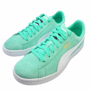 PUMA BISCAY GREEN WHITE GOLD 366574-06 DAMEN SNEAKER LEDER KNÖCHEL FREIZEIT