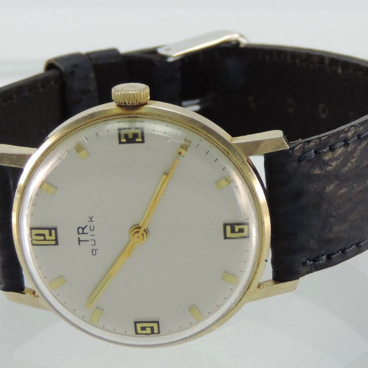 VINTAGE TR QUICK HERRN ARMBANDUHR HANDAUFZUG