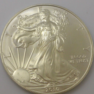 STATI UNITI 1 $ American Eagle Moneta d'argento 2010 1 Oz. 1 Oz 999/1000 Bene