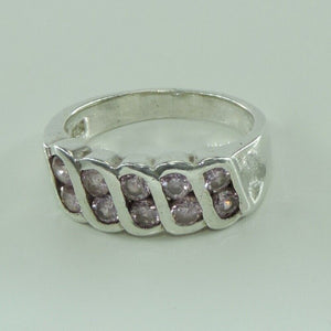 Vintage Damenring 925er Silber mit Amethyst 51 16,2 mm Ø