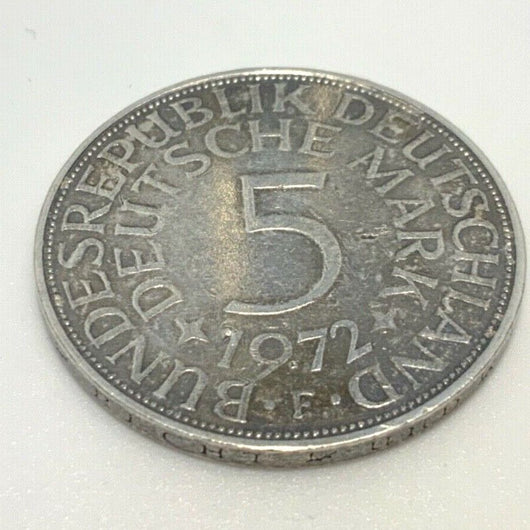 5 Deutsche Mark Silberadler 1972 F
