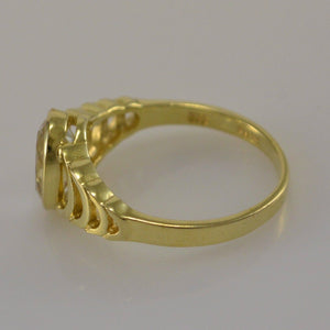 Damenring mit Zirkonia / 333er 8 Karat Gold 55 17,5 mm Ø *