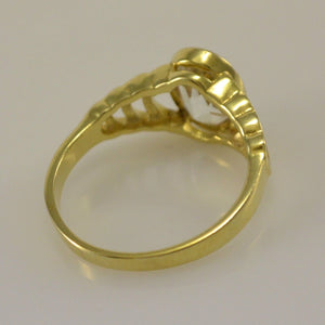 Damenring mit Zirkonia / 333er 8 Karat Gold 55 17,5 mm Ø *