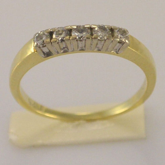 Vintage Damenring mit ca. 0.25 ct. Brillanten / 585er 14 K Gold 54 17,2 mm Ø *