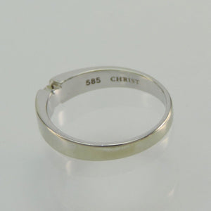 Christ Damen Ring mit 0.10 ct Diamant -585er 14Karat Weißgold - 54 17,2 mm Ø *