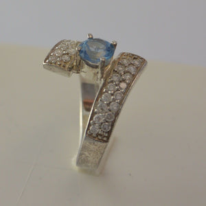 Damen Ring mit Zirkonia / 825er Silber