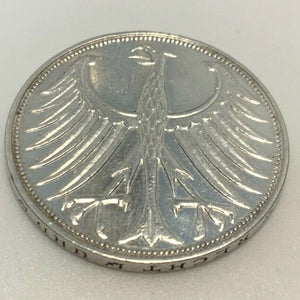 5 Deutsche Mark Silberadler 1958 G