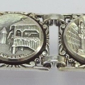 Vintage Armband Zürich Lausanne Bern Einsiedeln Grand St. Bernhard