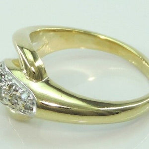 Vintage Damen Ring 585er Gold mit Diamanten ca. 0.15 ct - 52 16,5 mm Ø