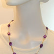 Laden Sie das Bild in den Galerie-Viewer, Vintage Kette - mit Amethysten 333er 8 Karat Gold - 57 cm
