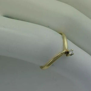 Damen-Ring mit Brillant / 585er - 14 Karat Gold / Gr. 51 16,2 mm Ø