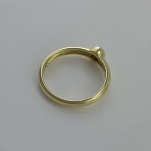 Ring mit 0.10 ct. Diamant / 333er 8 Karat Gelbgold 54 17,2 mm Ø *