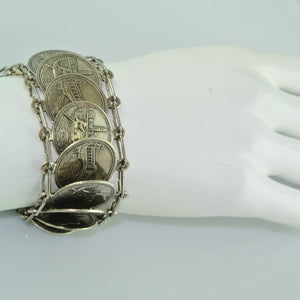 Vintage Münz-, Trachtenarmband / Armband mit Münzen - "Venezia" / ca. 20 cm-