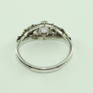 Vintage Damenring 925er Silber mit Amethyst 55 17,5 mm Ø