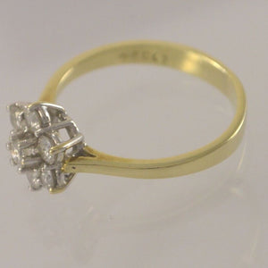 Vintage Damen-Ring mit Diamanten 0.40ct 585er 14 Karat Gold - 50 15,9 mm Ø *