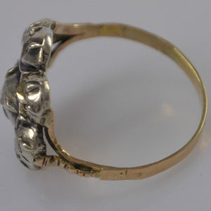 Antik Damenring mit Diamanten0.72ct. Altschliff / 333er 8Karat Gold 56 17,8 mmØ*