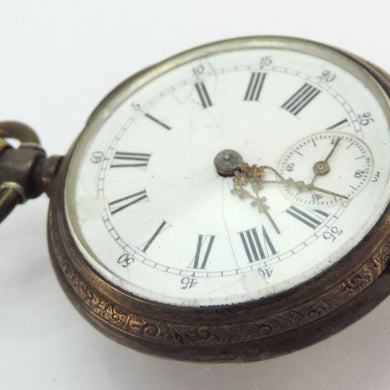 Vintage Taschenuhr - Handaufzug - Ref. 28258 - 800er Silber - DEFEKT