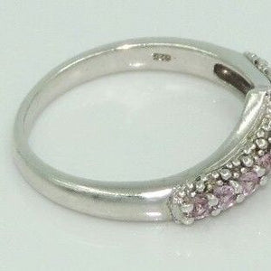 Vintage Damen Ring mit Amethyst / 925er Silber - 59 18,8 mm Ø