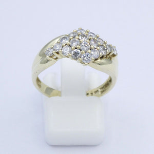 Damenring 585er - 14 Karat Gelbgold mit Brillianten 1.0 ct. / 57 18,1 mm Ø