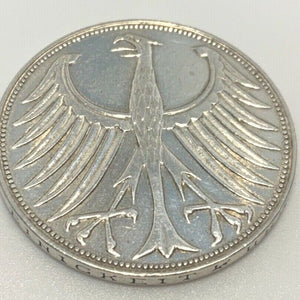 5 Deutsche Mark Silberadler 1959 G