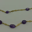 Laden Sie das Bild in den Galerie-Viewer, Vintage Kette - mit Amethysten 333er 8 Karat Gold - 57 cm
