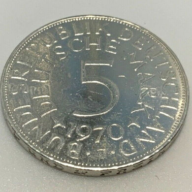 5 Deutsche Mark Silberadler 1970 J