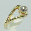 Laden Sie das Bild in den Galerie-Viewer, Vintage Damen Ring 585er Gold mit Diamanten ca. 0.15 ct - 52 16,5 mm Ø
