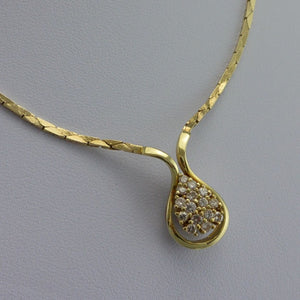 Vintage Collier mit ca, 0.75 ct. Brillanten / 585er 14 Karat Gold 42cm