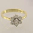 Laden Sie das Bild in den Galerie-Viewer, Vintage Damen-Ring mit Diamanten 0.40ct 585er 14 Karat Gold - 50 15,9 mm Ø *
