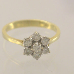 Vintage Damen-Ring mit Diamanten 0.40ct 585er 14 Karat Gold - 50 15,9 mm Ø *