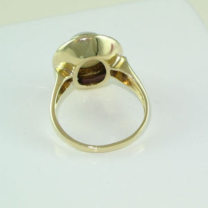 Vintage Damen-Ring mit Opal / 333er - 8 Karat Gold / Gr. 52 16,5 mm Ø