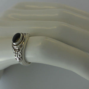 Unisex Ring Onyx / 925 Silber