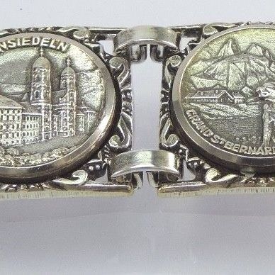 Vintage Armband Zürich Lausanne Bern Einsiedeln Grand St. Bernhard