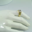 Laden Sie das Bild in den Galerie-Viewer, Vintage Ring - Gelbgold 585er 14 Karat mit 0,75 ct. Zirkonia“ 56 17,8 mm Ø *
