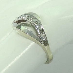 Damen Ring 585er 14 K Gold mit Diamanten ca. 0.35 ct - 53 16,8 mm Ø *