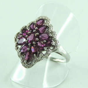 Damen Ring Amethyst 925er Silber 60 19,1 mm Ø