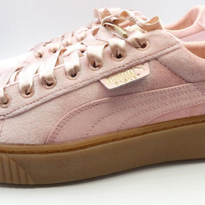 PUMA BASKET PLATFORM VS 366721-02 DAMEN MÄDCHEN SNEAKER LEDER KNÖCHEL FREIZEIT-