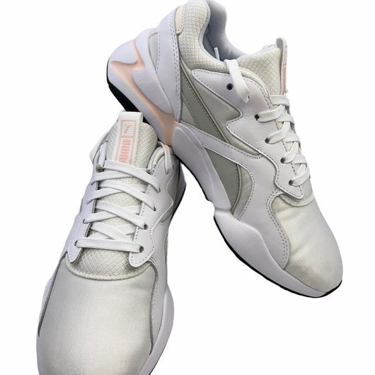 PUMA WHITE PEARL GRAY VIOLET 371065-01 DAMEN SNEAKER LEDER KNÖCHEL FREIZEIT