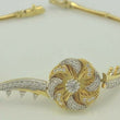 Laden Sie das Bild in den Galerie-Viewer, Vintage Armband mit &quot;Zirkonia&quot; 750er - 18 Karat Gold
