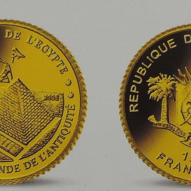 Die Pyramiden von Giseh - 1500 Francs Cfa 2006 PP .917 Gold PP