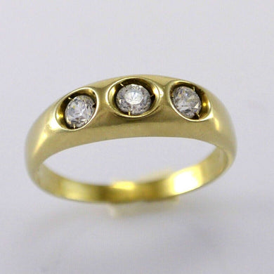 Vintage Damen-Ring mit Zirkonia / 333er 8 Karat Gold 54 17,2 mm Ø *