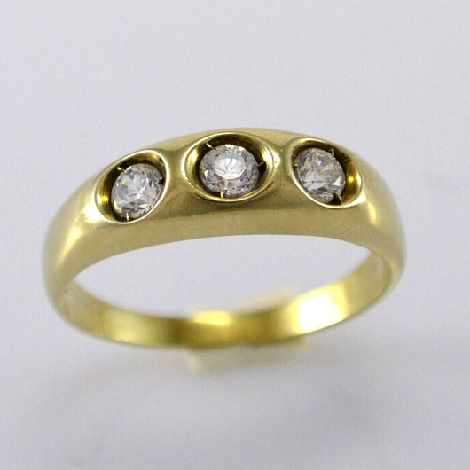 Vintage Damen-Ring mit Zirkonia / 333er 8 Karat Gold 54 17,2 mm Ø *