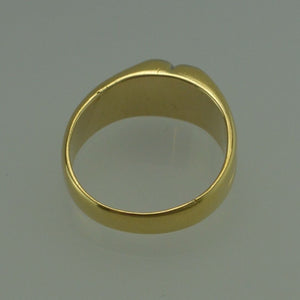 Vintage Damen - Ring mit Diamanten 0.32 ct 750er 18 Karat Gelbgold 54 17,2 mm *