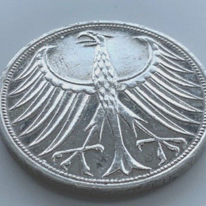 5 Deutsche Mark Silberadler 1968 G