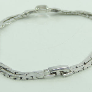 Teca Vintage Damen Armband 925er Silber mit Zirkonia 18,5 cm