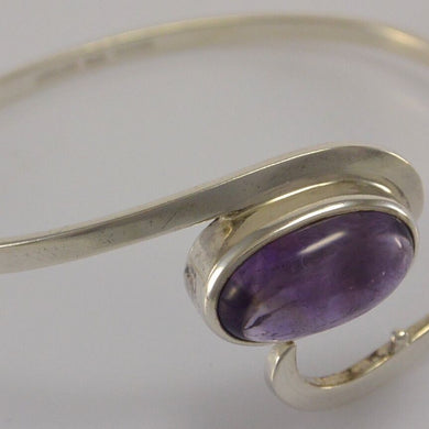 Armreif / 925er Silber / ⌀ 6,5 cm / Amethyst