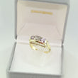 Laden Sie das Bild in den Galerie-Viewer, Vintage Damen-Ring mit Diamanten &amp; Amethysten / 585er - 14 K Gelbgold*
