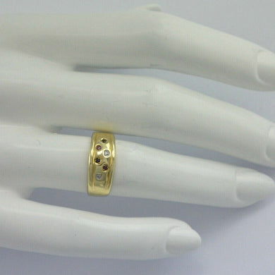 Ring m Diamantan & div. Edelsteine / 333er - 8 Karat Gold / Gr 55 17,5 mm Ø *