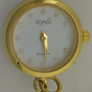 SONIC Halskettenuhranhänger / Quartz / Zirkoniasteine / ohne Kette